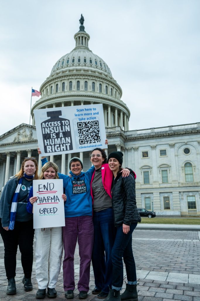 T1International's staff team in front of Congress