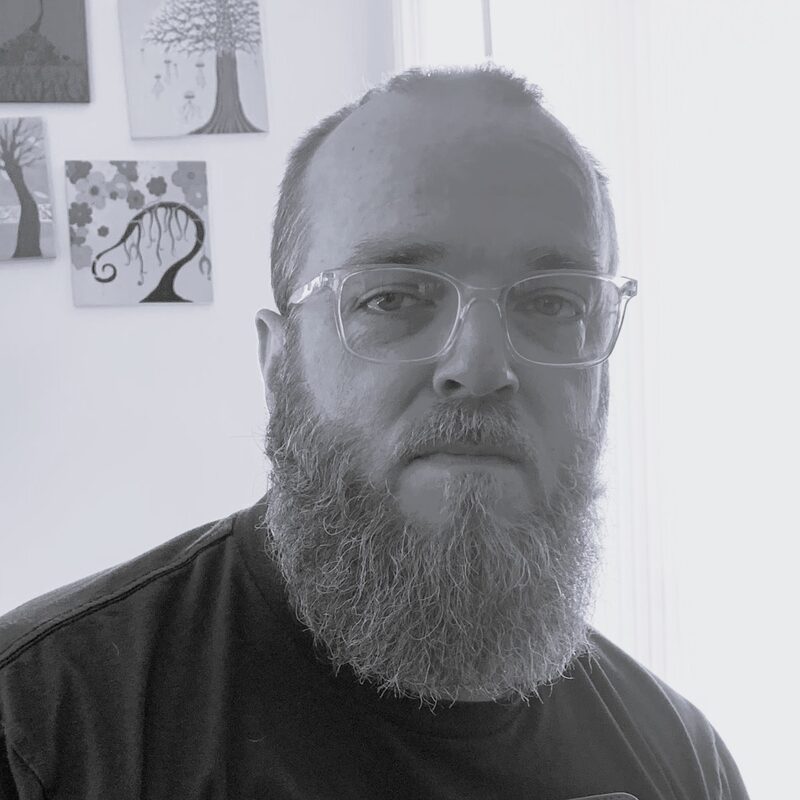 Black and white portrait of Brian Hegarty.