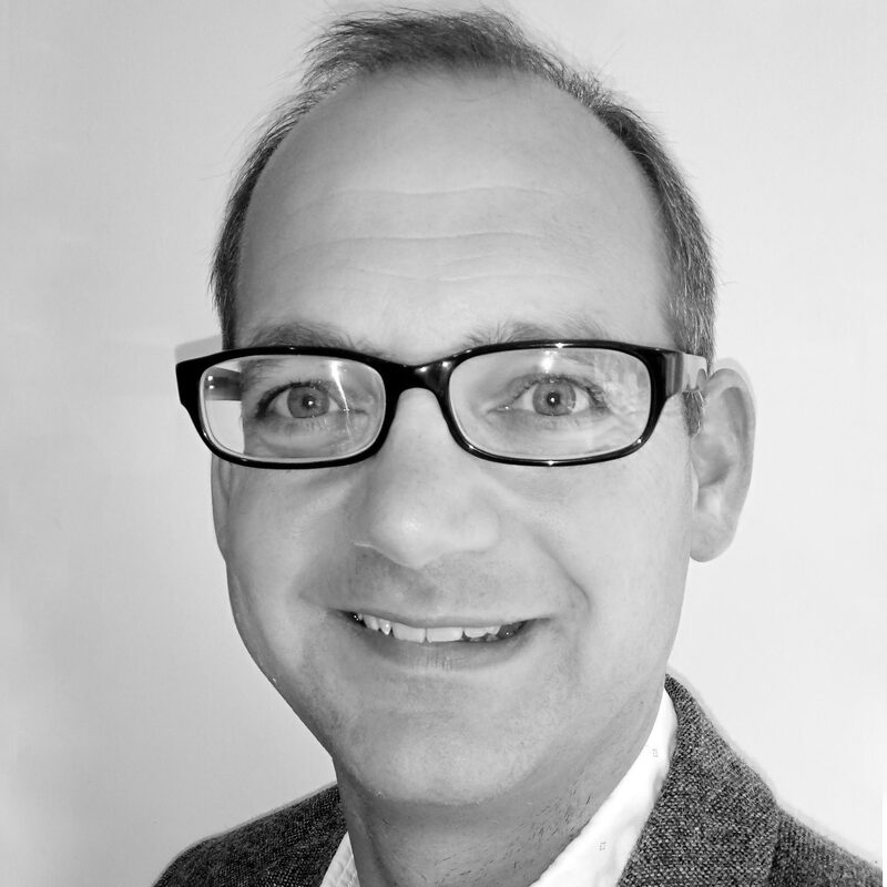 Black and white portrait of David Fraser.