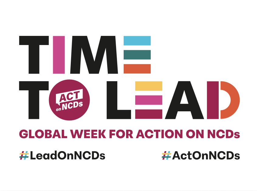 NCD Alliance's logo Time to Lead: global week of action on NCDs #leadonNCDs #ActonNCDs