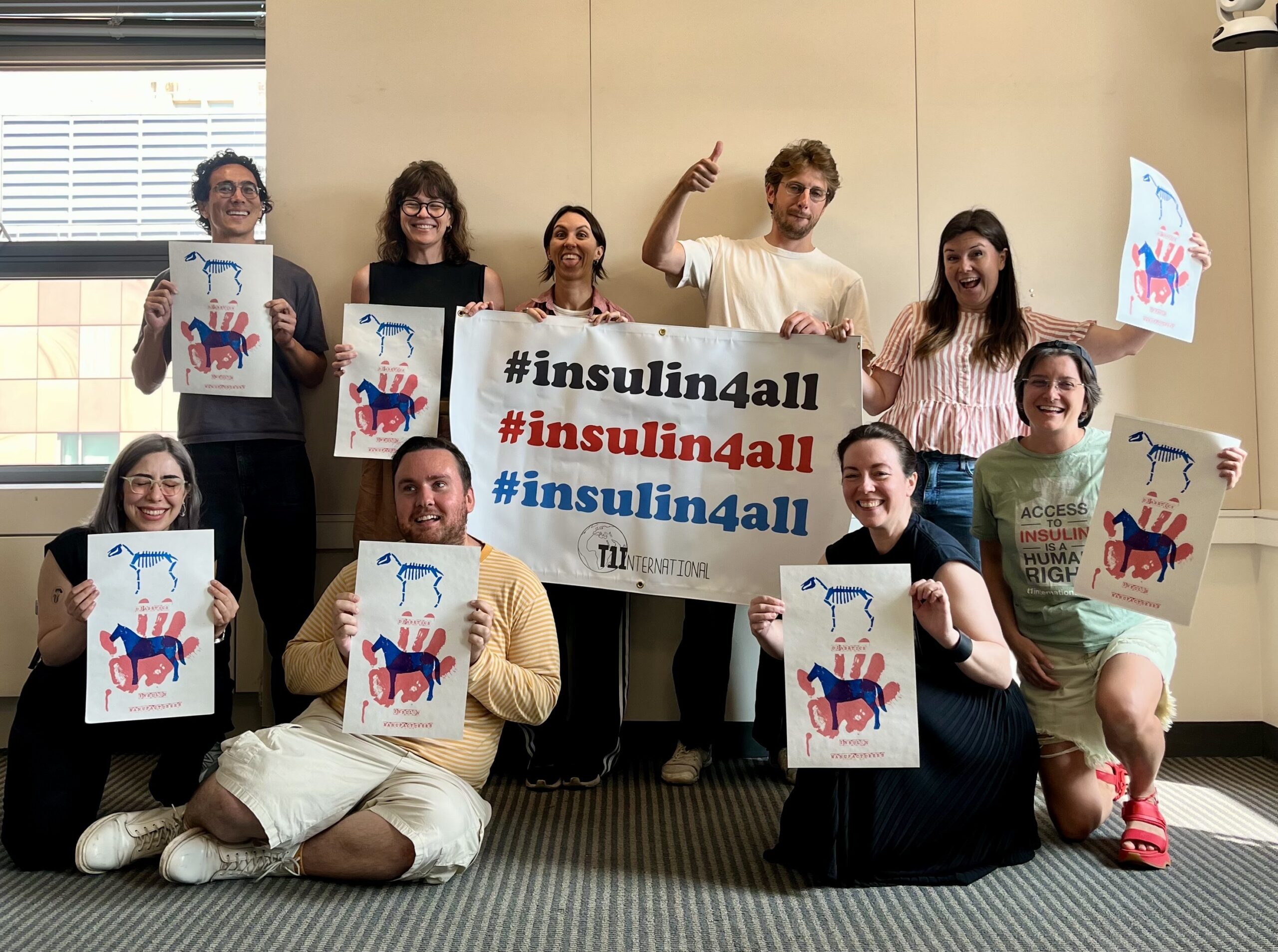 New York #insulin4all Chapter poses for the camera