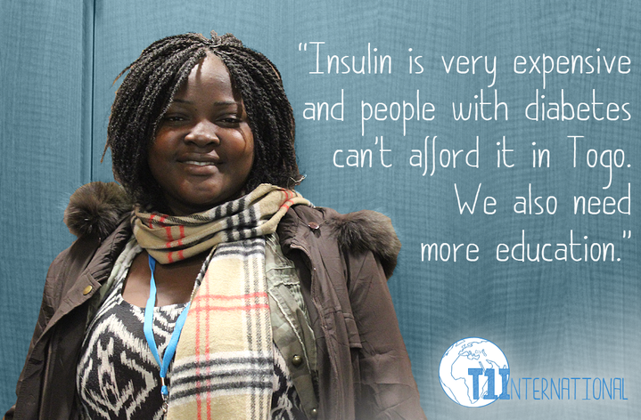 Koko in Togo says: Insulin is very expensive and people with diabetes can’t afford it in Togo. We also need more education.