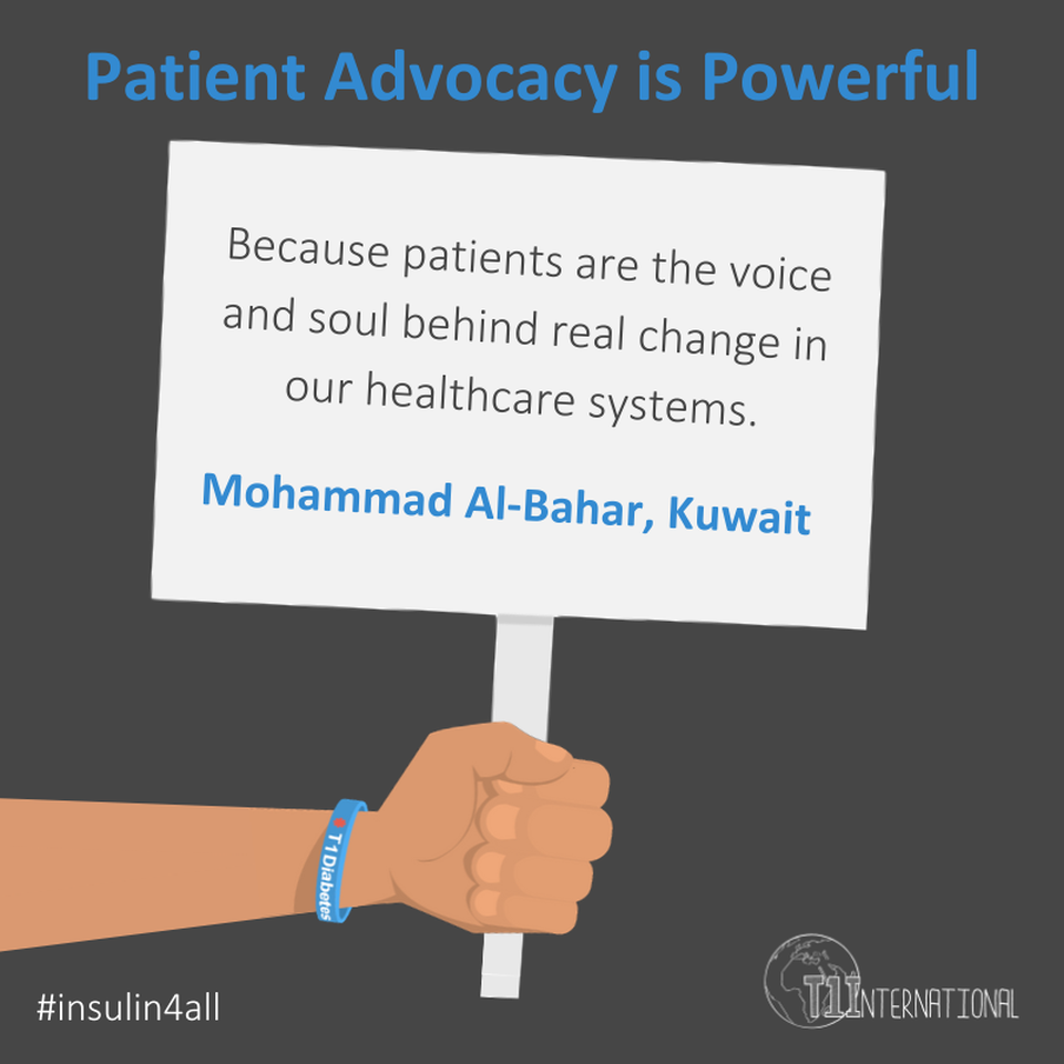 sign that reads ''patients are the real voice and power behind change in our systems''